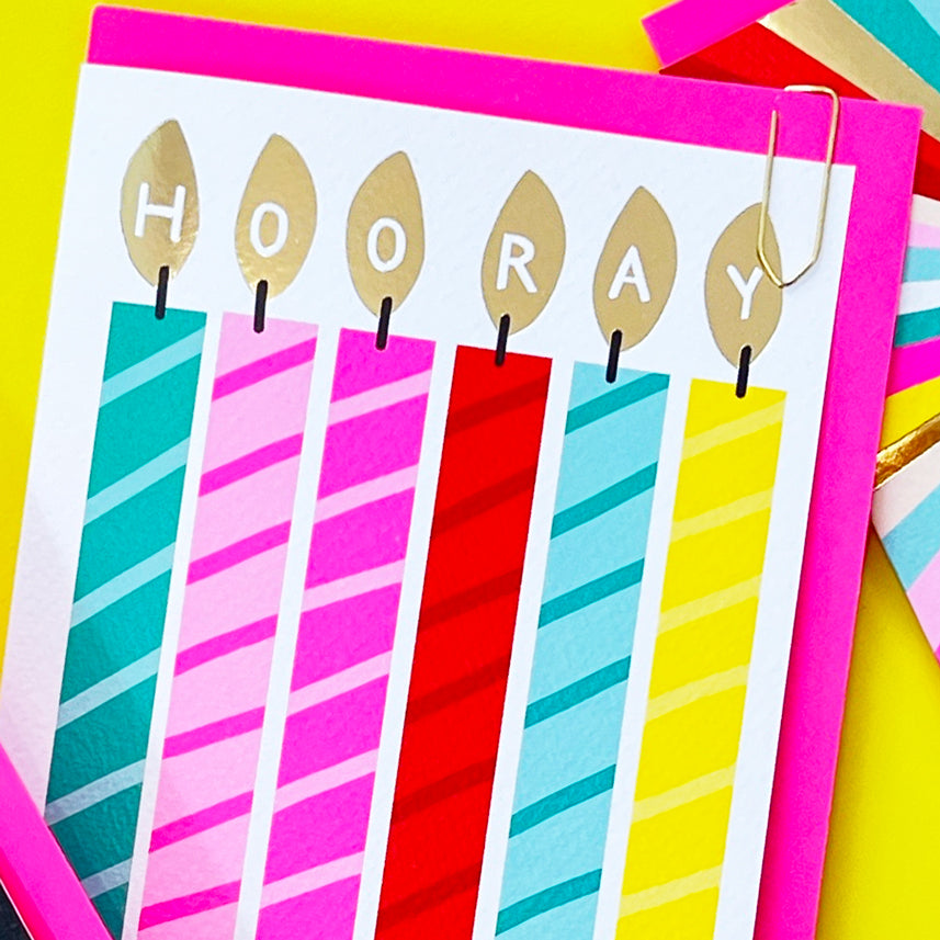 Dolly Mix - Birthday Candles/Hooray Birthday Card