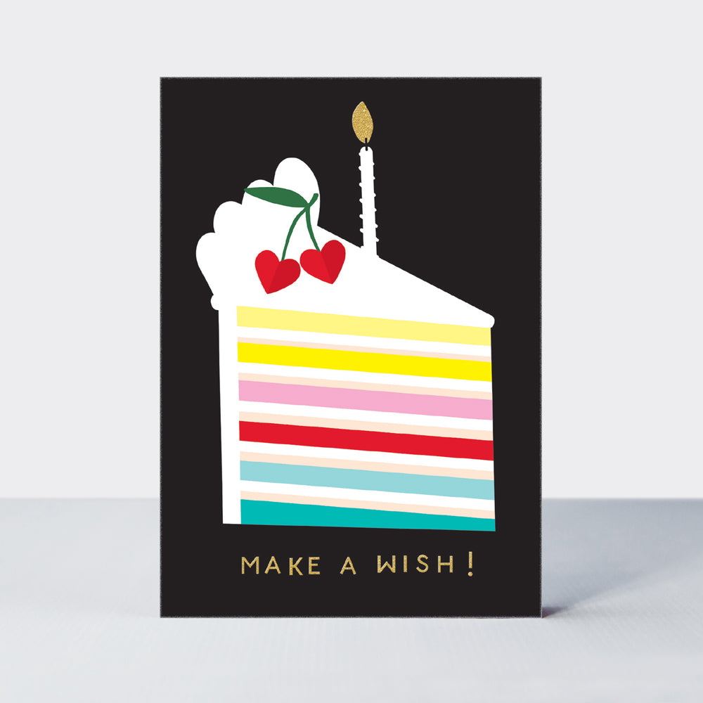 Dolly Mix - Make A Wish/Birthday Cake Slice Birthday Card