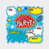 Super Hero Comic Party Invitations (8 Pack) - Pow!