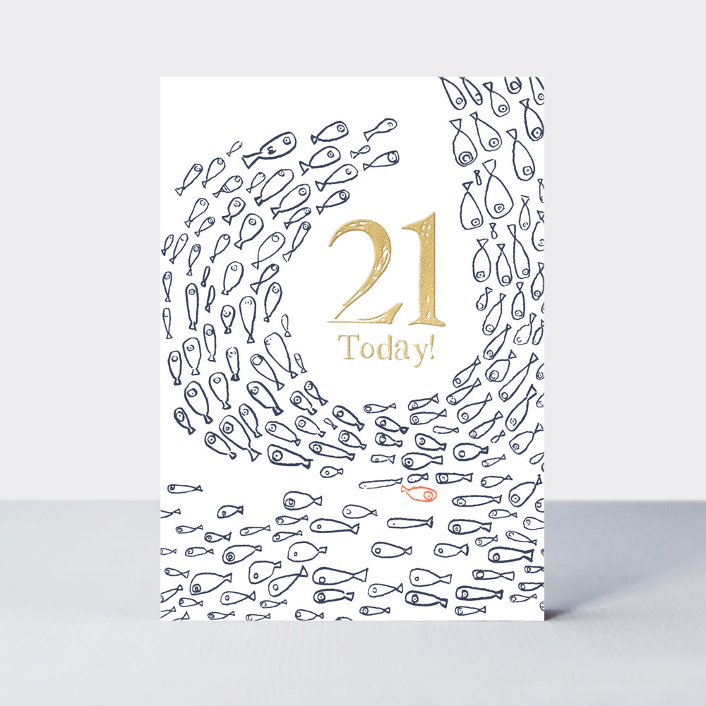 Ebb & Flow - 21st Birthday - Birthday Card