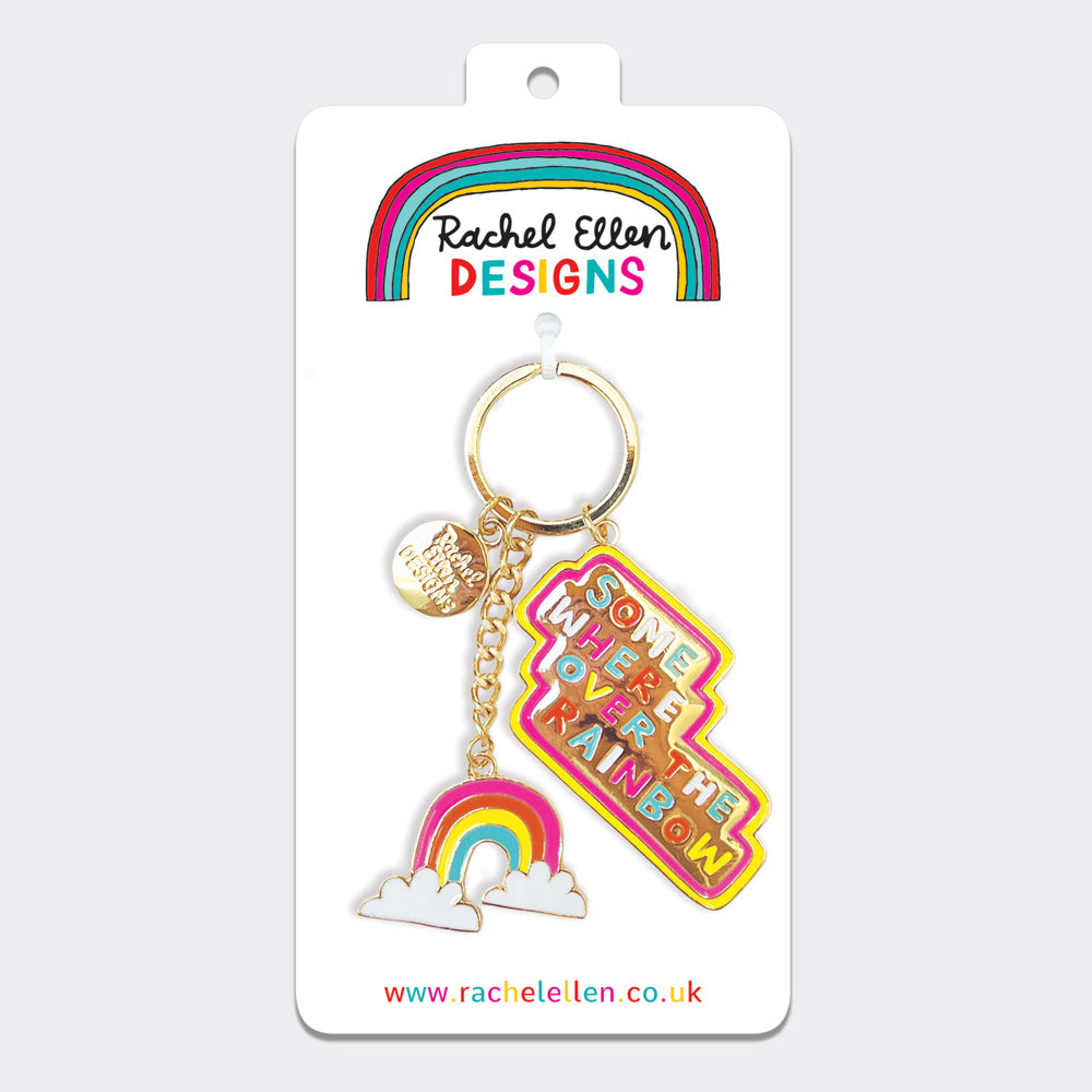 Enamel Keyrings - Somewhere Over The Rainbow