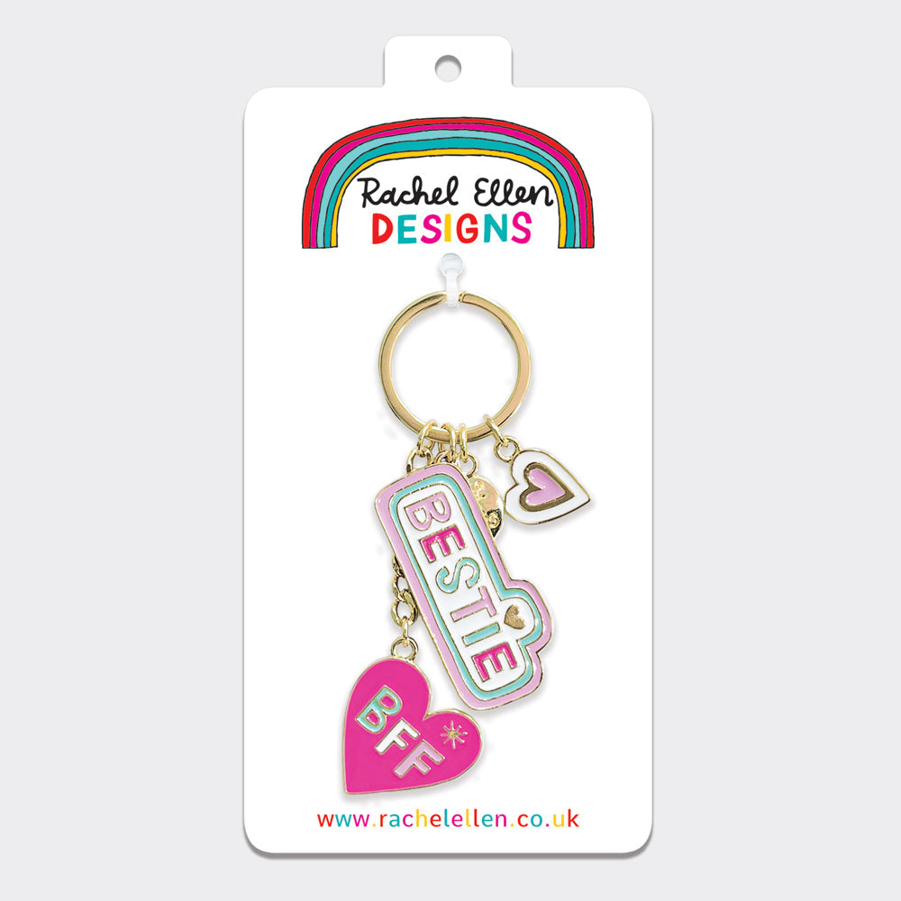 Enamel Keyrings - Bestie