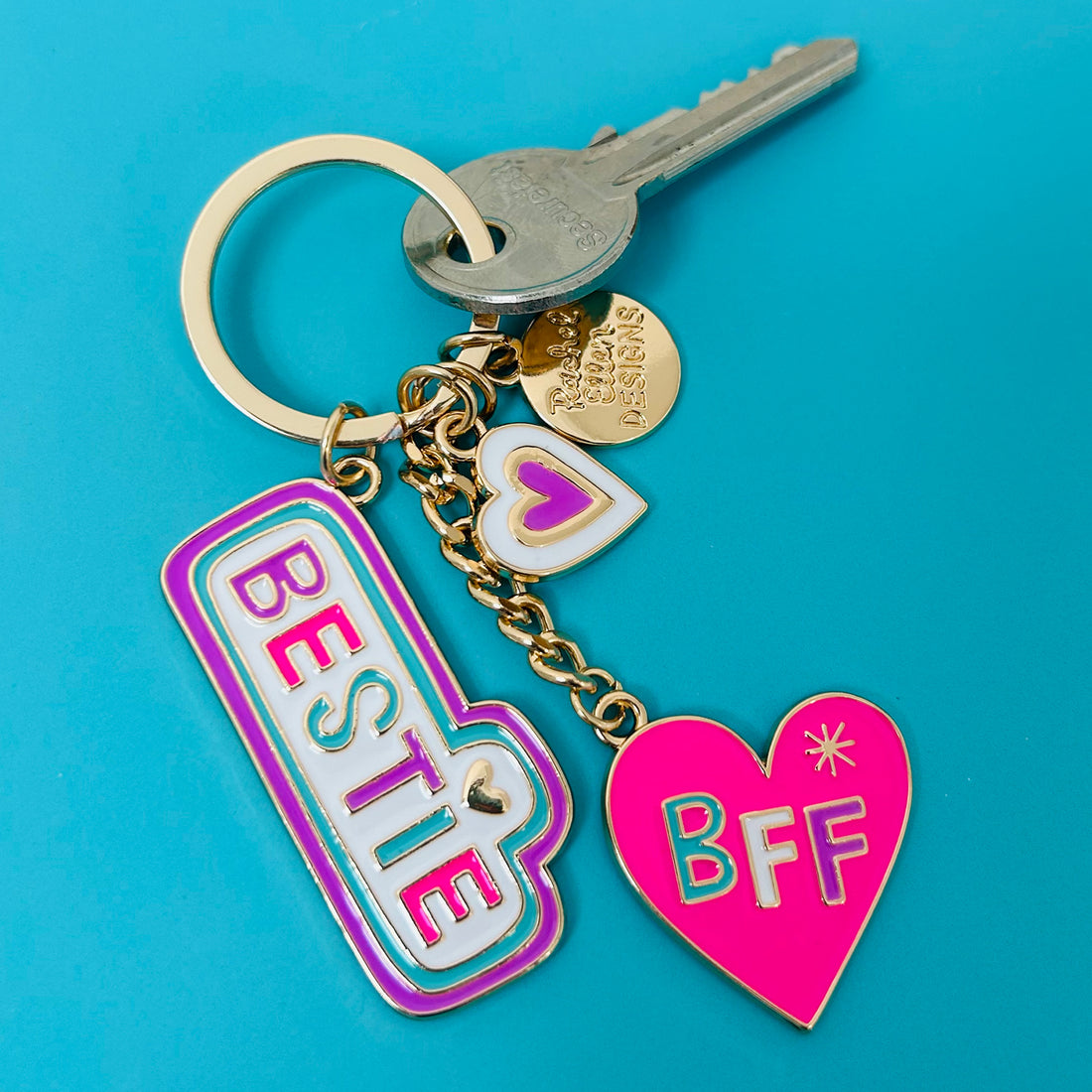 Enamel Keyrings - Bestie