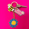 Enamel Keyrings - Bee Happy