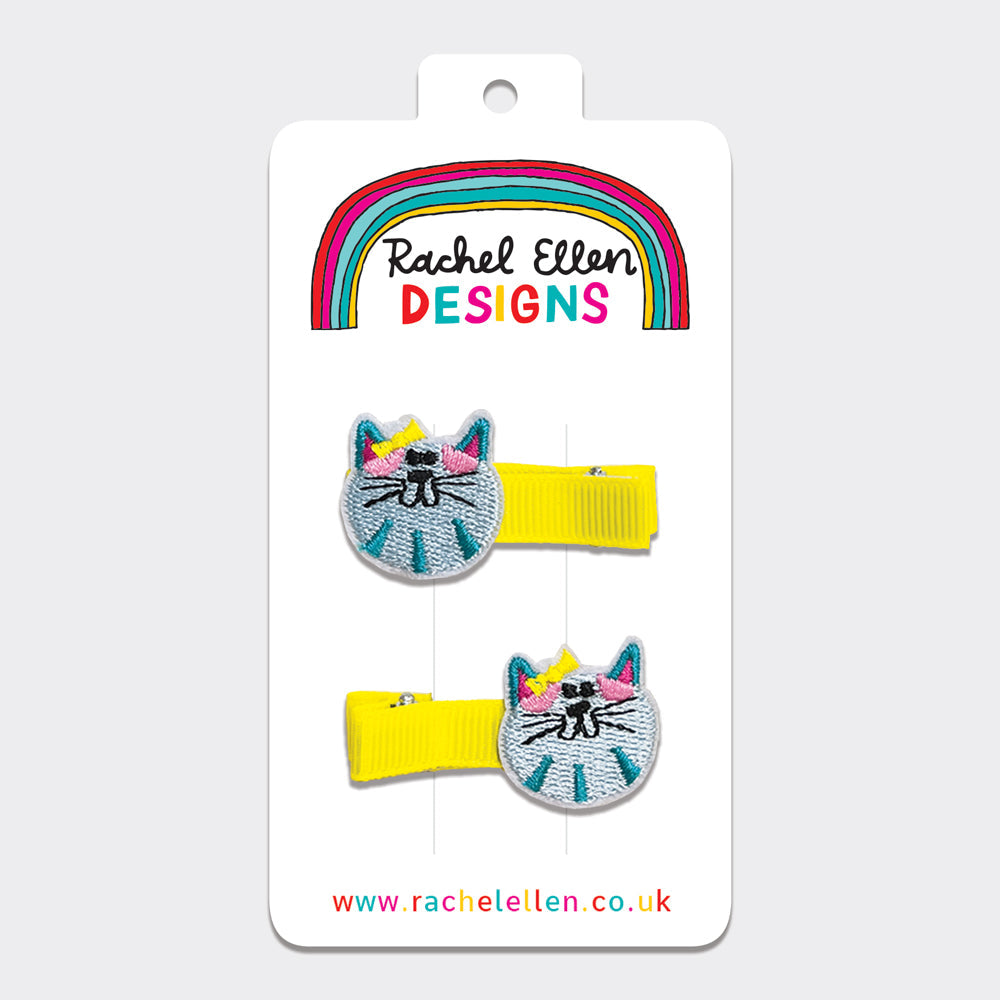 Hair Clips (2 Pack) - Cats