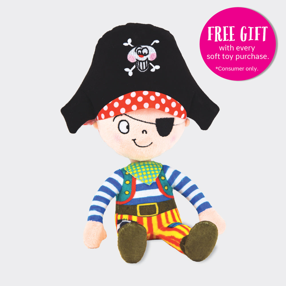 Captain Pilchard Pirate Soft Toy