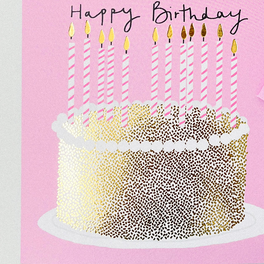 Field Day - Happy Birthday card - Cake & Candles