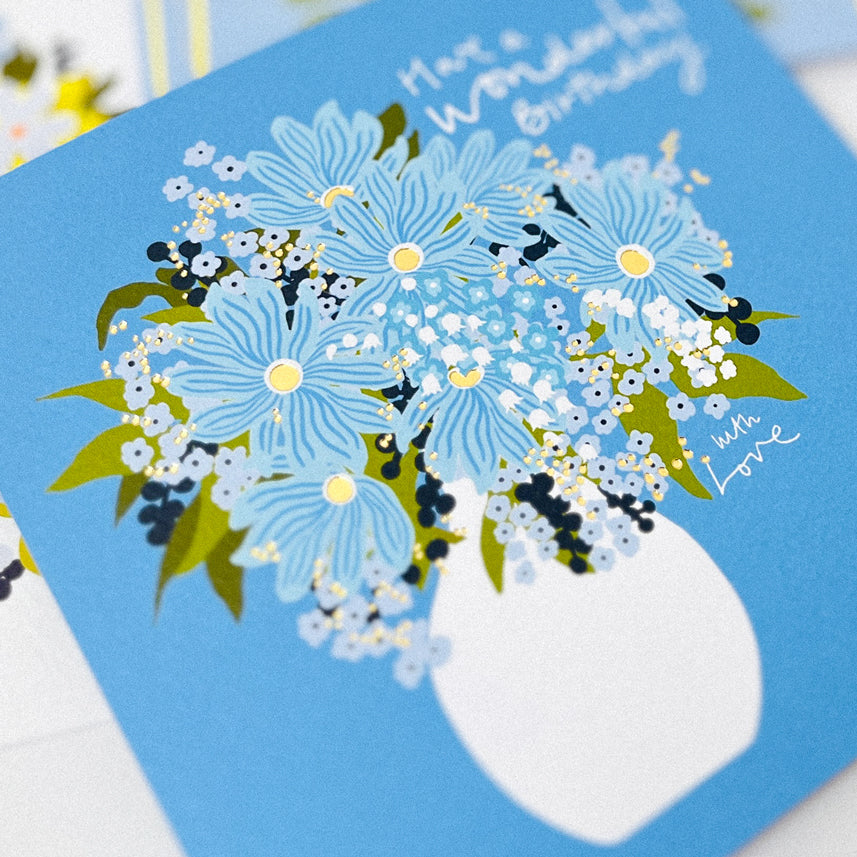 Field Day - Wonderful Birthday card - Vase