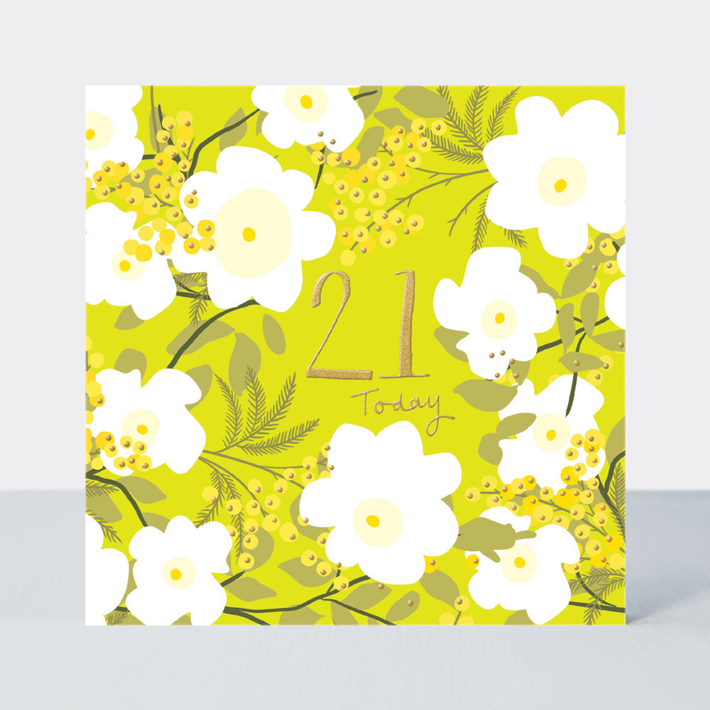 Field Day - Floral Age 21 birthday card