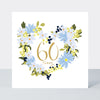 Field Day - Floral Heart Age 60 birthday card