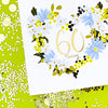 Field Day - Floral Heart Age 60 birthday card
