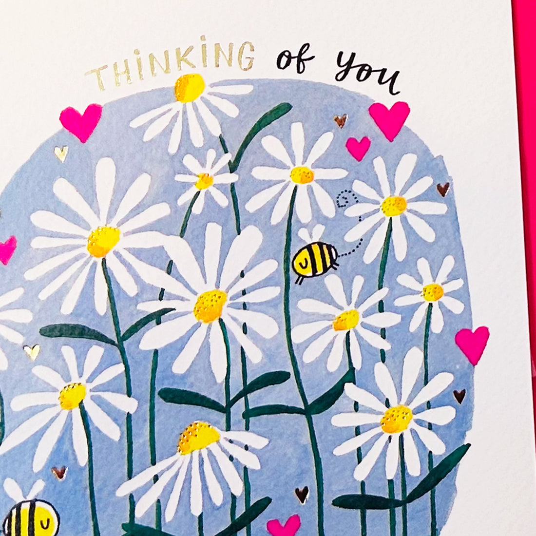 Fingerprint - Thinking Of You/Daisies Greetings Card