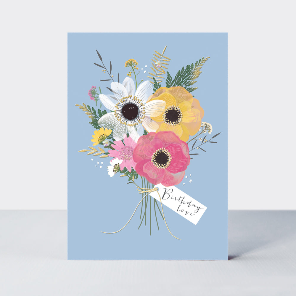 Wild Flower - bunch of flowers - Birthday Card