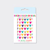 Foiled Pack of notecards - Hearts