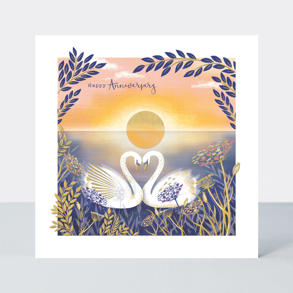 Gallery - Anniversary Card - swans