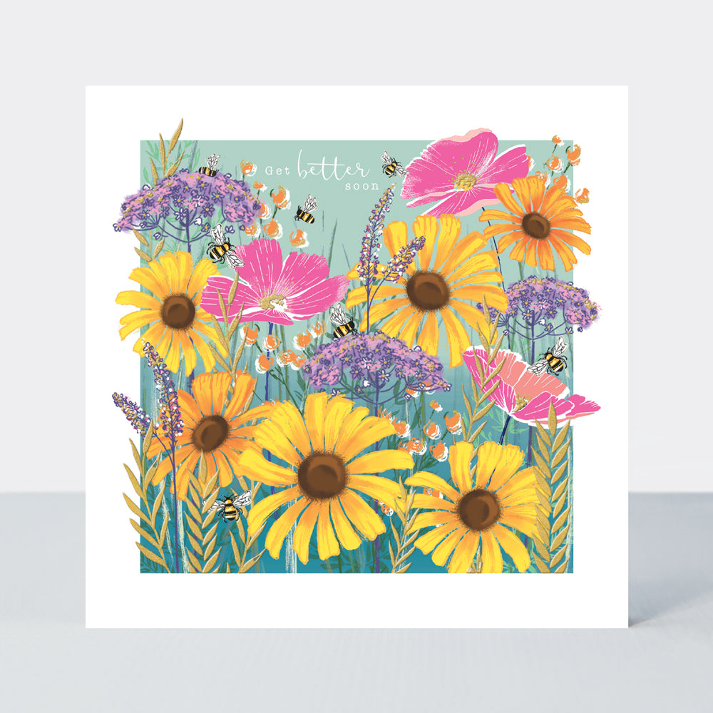 Gallery - Get Well Soon Card - sunflowers