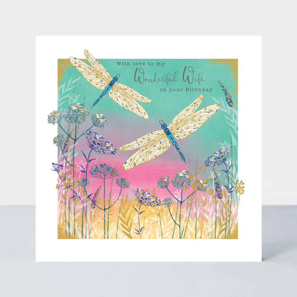 Gallery - Wife Birthday Dragonflies - Birthday Card