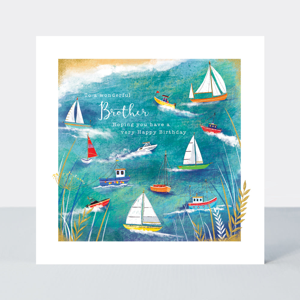 Gallery - Brother Birthday Boats  - Birthday Card