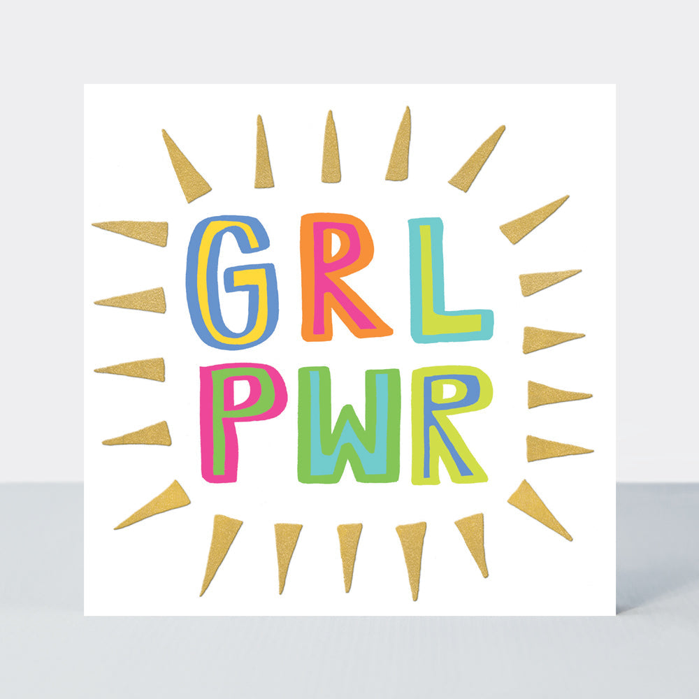 Girl Power - GRL PWR - Greetings Card