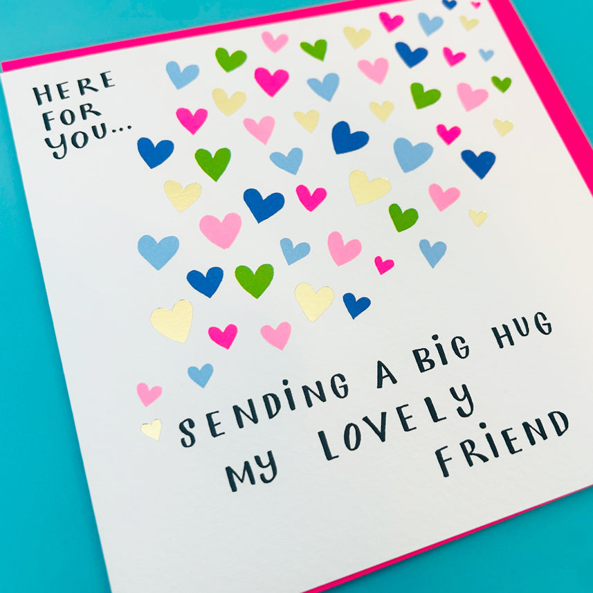 Girl Power - Sending A Big Hug - Greetings Card