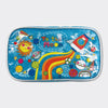 Large Glitter Pencil Case - 'To The Moon' Space Rocket