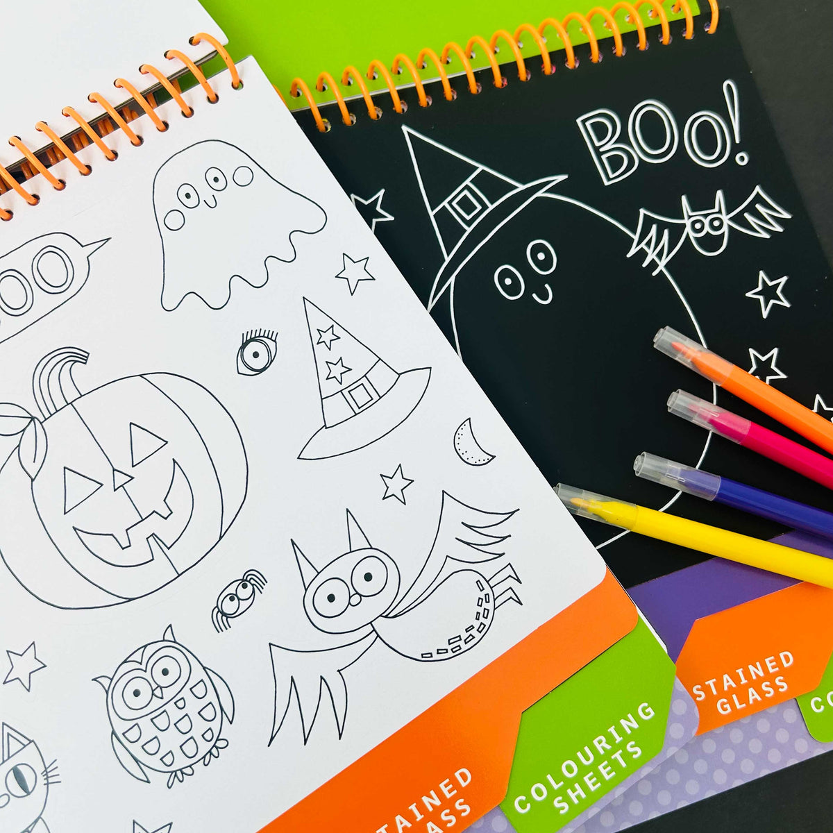 Halloween Activity Book with Scratch Art & Stickers