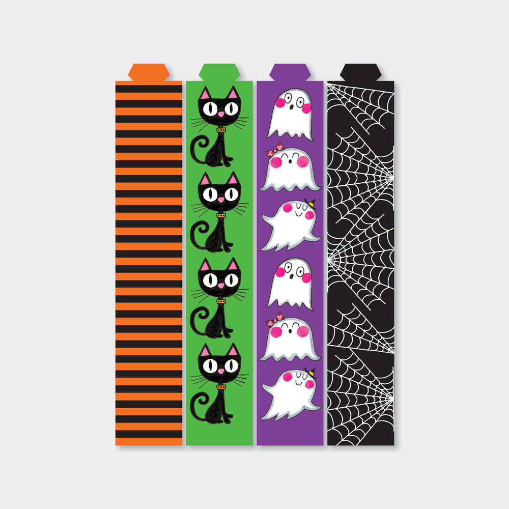 Paper Chain Kit - Halloween - Black cats, ghosts and cobwebs
