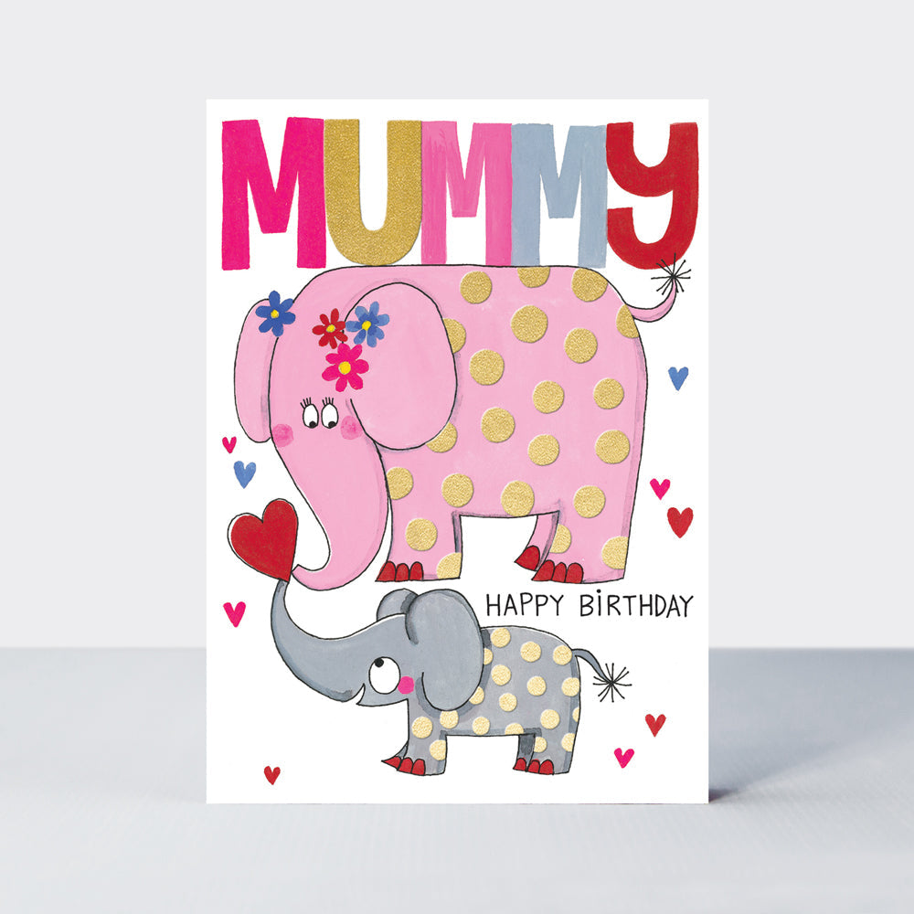 Headliners - Mummy Happy Birthday/Elephants Card