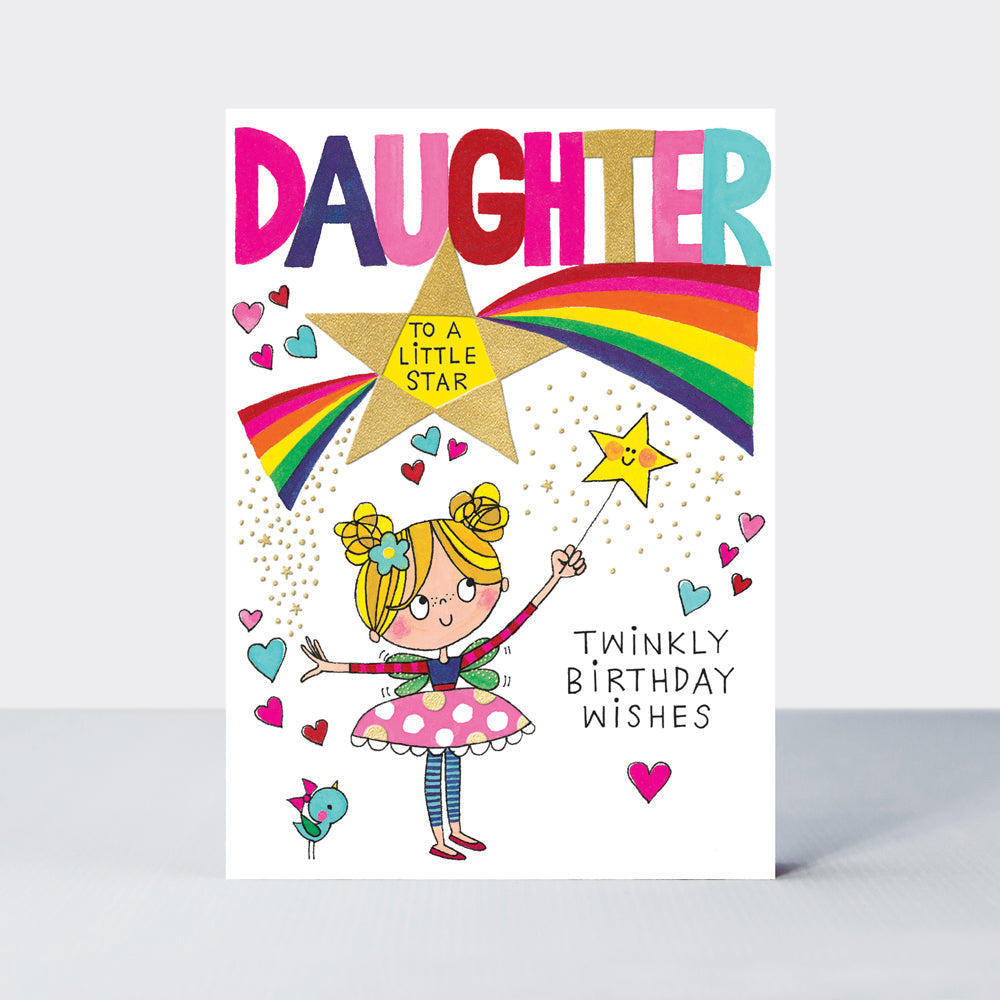 Headliners - Daughter Twinkly Birthday Wishes/Fairy Card