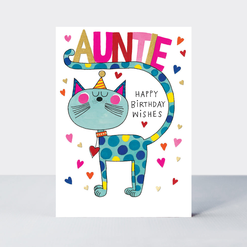 Headliners - Auntie Happy Birthday/Wishes Cat Card