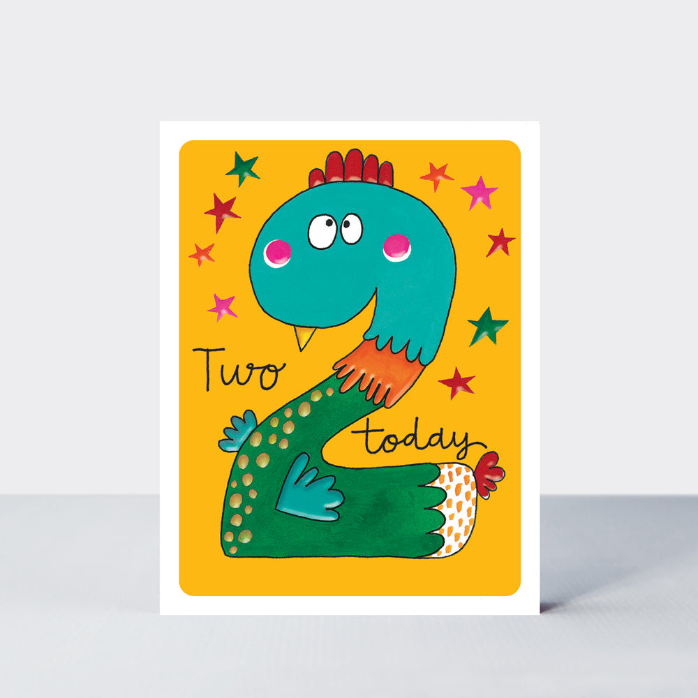 Hey! Age 2 Birthday card - Duck