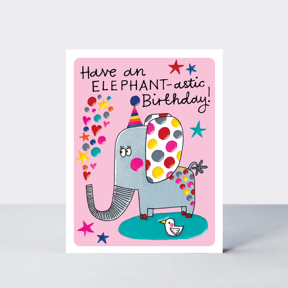 Hey! - Elephant-astic Birthday! Birthday Card