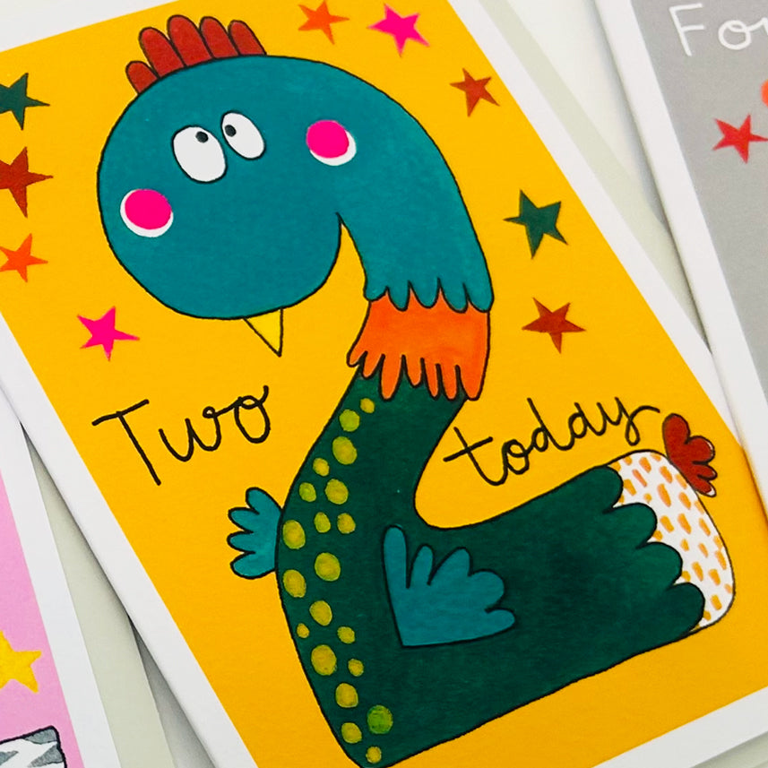 Hey! Age 2 Birthday card - Duck