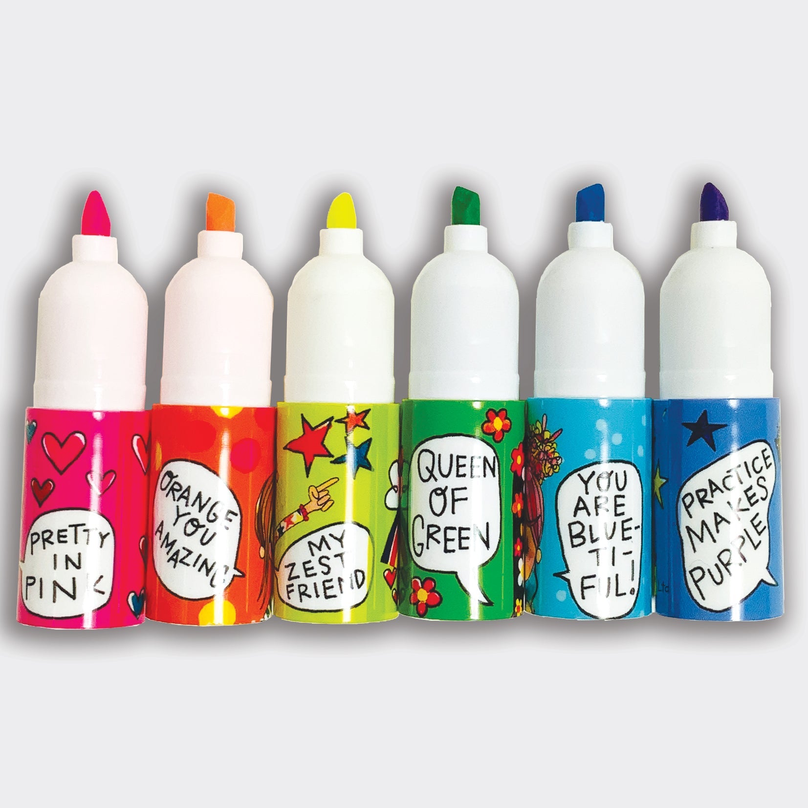 Six Colour Stacking Highlighter