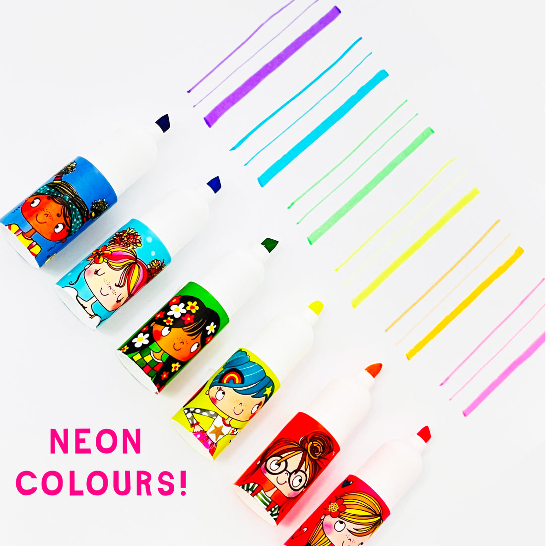 Six Colour Stacking Highlighter