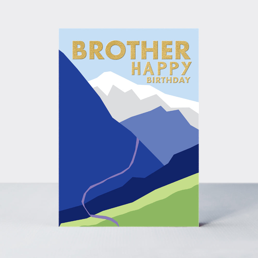 Hike - Brother Birthday Card - Mountains & Valleys