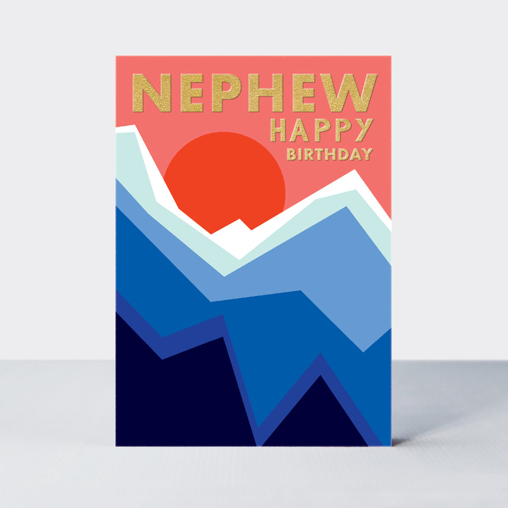 Hike - Nephew Birthday Card - Mountain Sunrise
