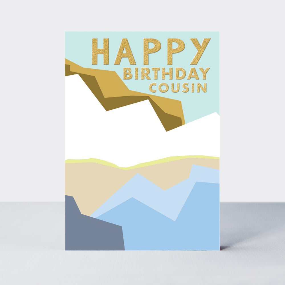 Hike - Cousin Birthday Card - Coast Line