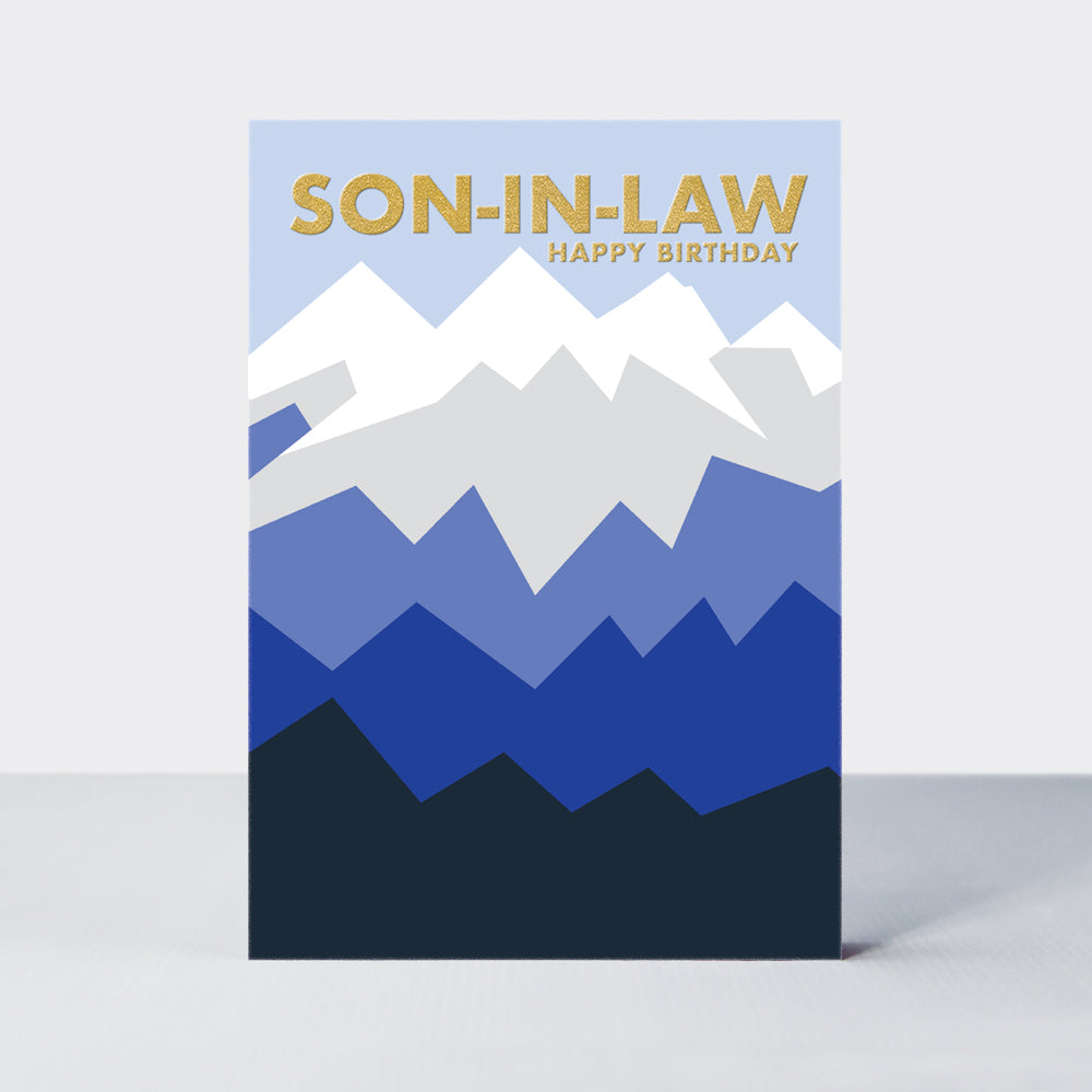 Hike - Son-In-Law Birthday Card - Mountain Sunset