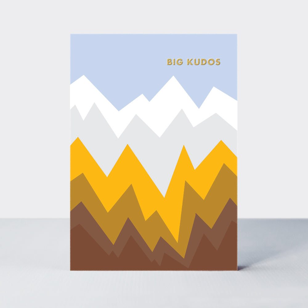 Hike - Big Kudos - Congratulations card - Mountains