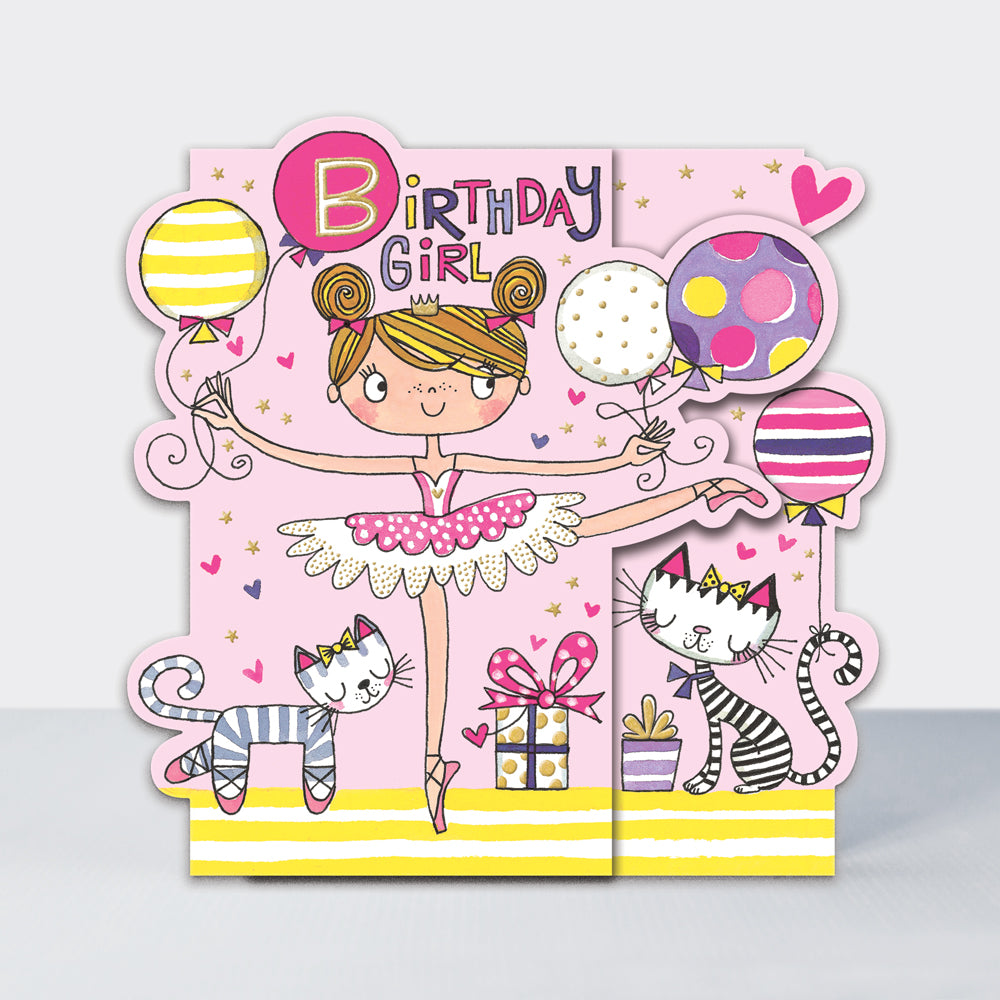 Hip Hop - Birthday Girl Ballerina  - Birthday Card