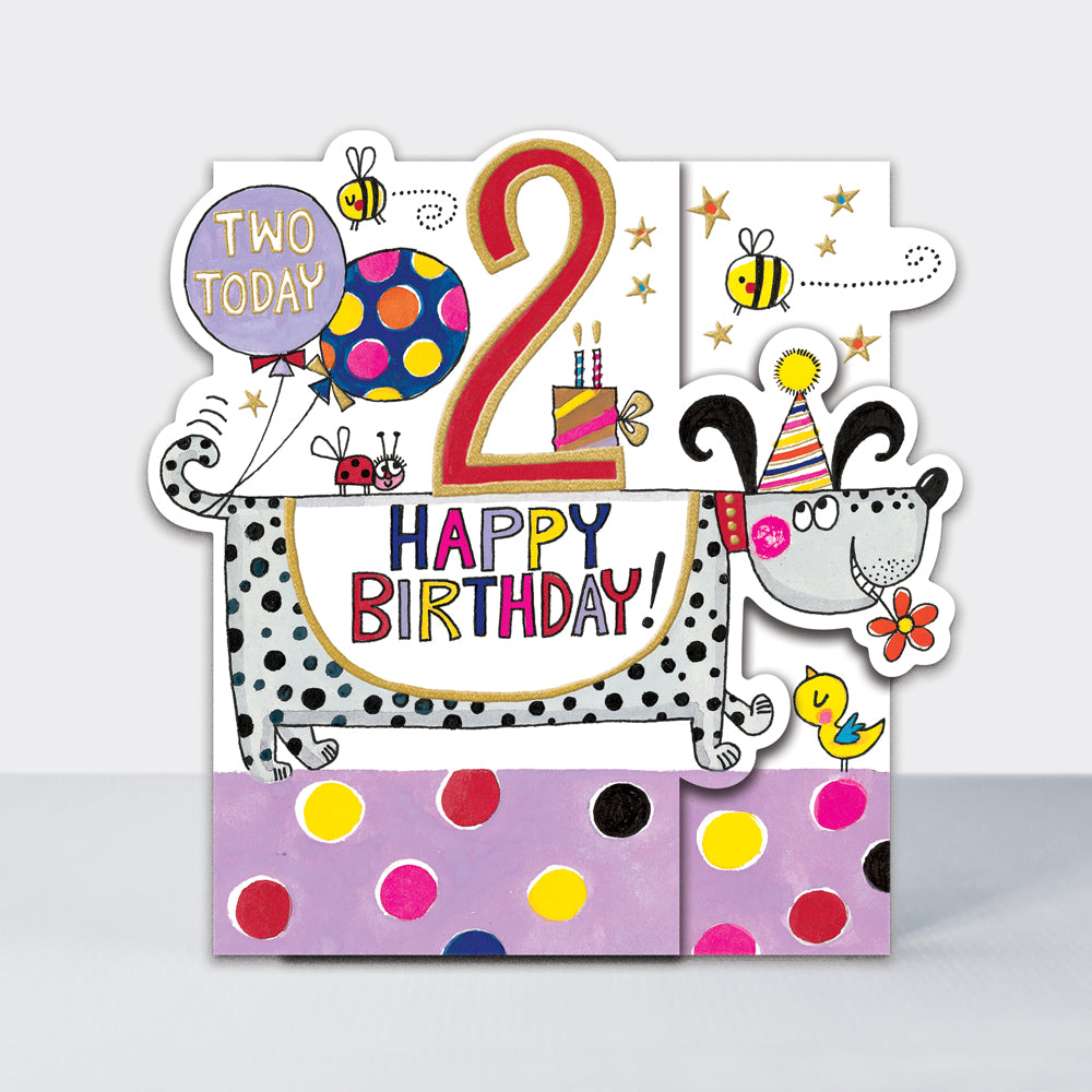 Hip Hop - Two Today - Birthday Card