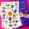Sheets of glow in the dark Halloween temporary tattoos