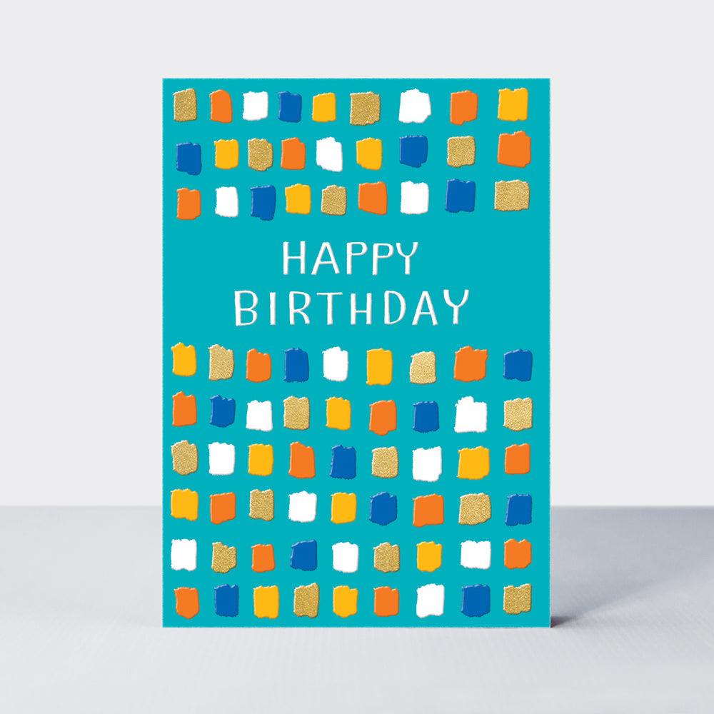 Jazz - Happy Birthday/Squares - Birthday Card