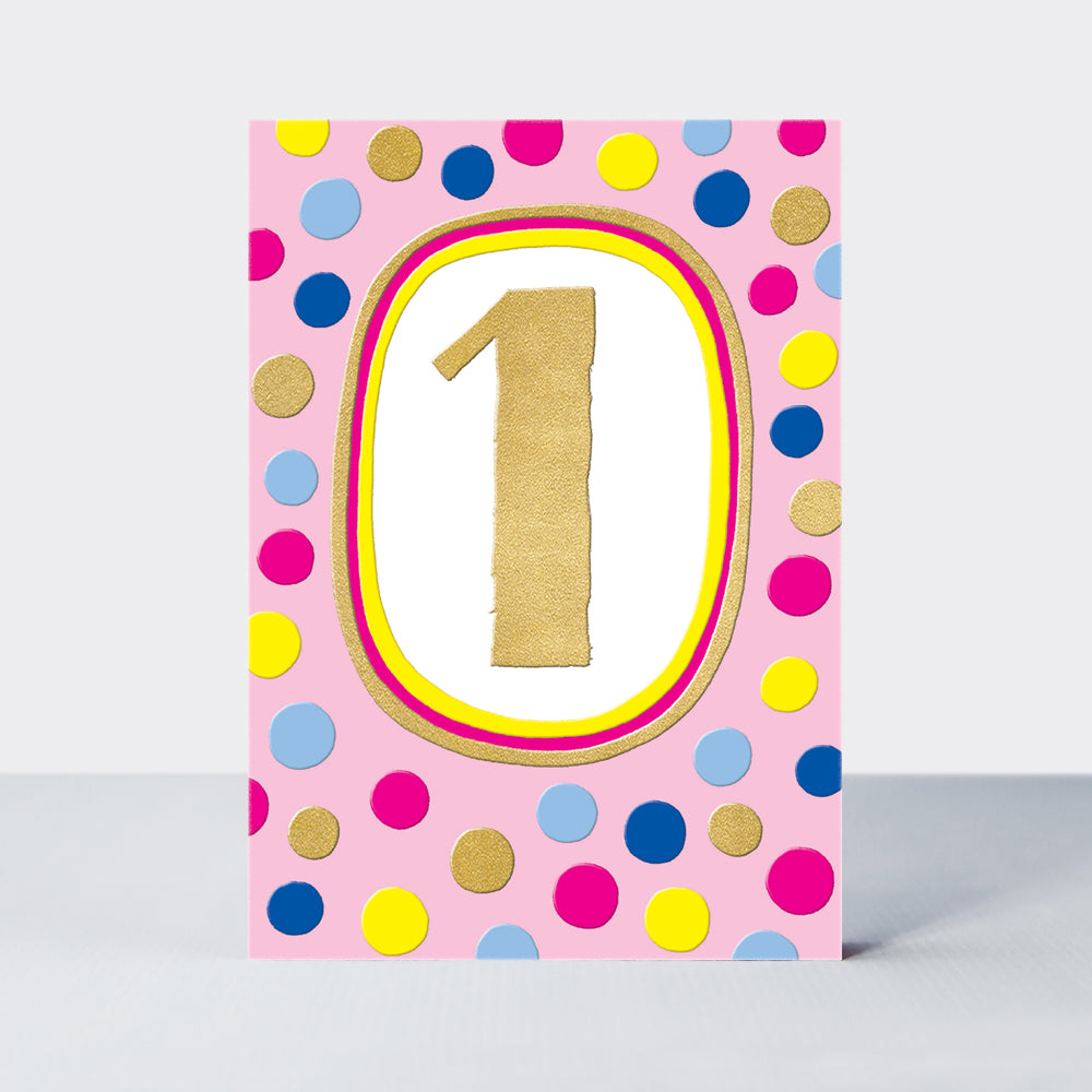 Jazz - Age 1 Birthday Card - Girl