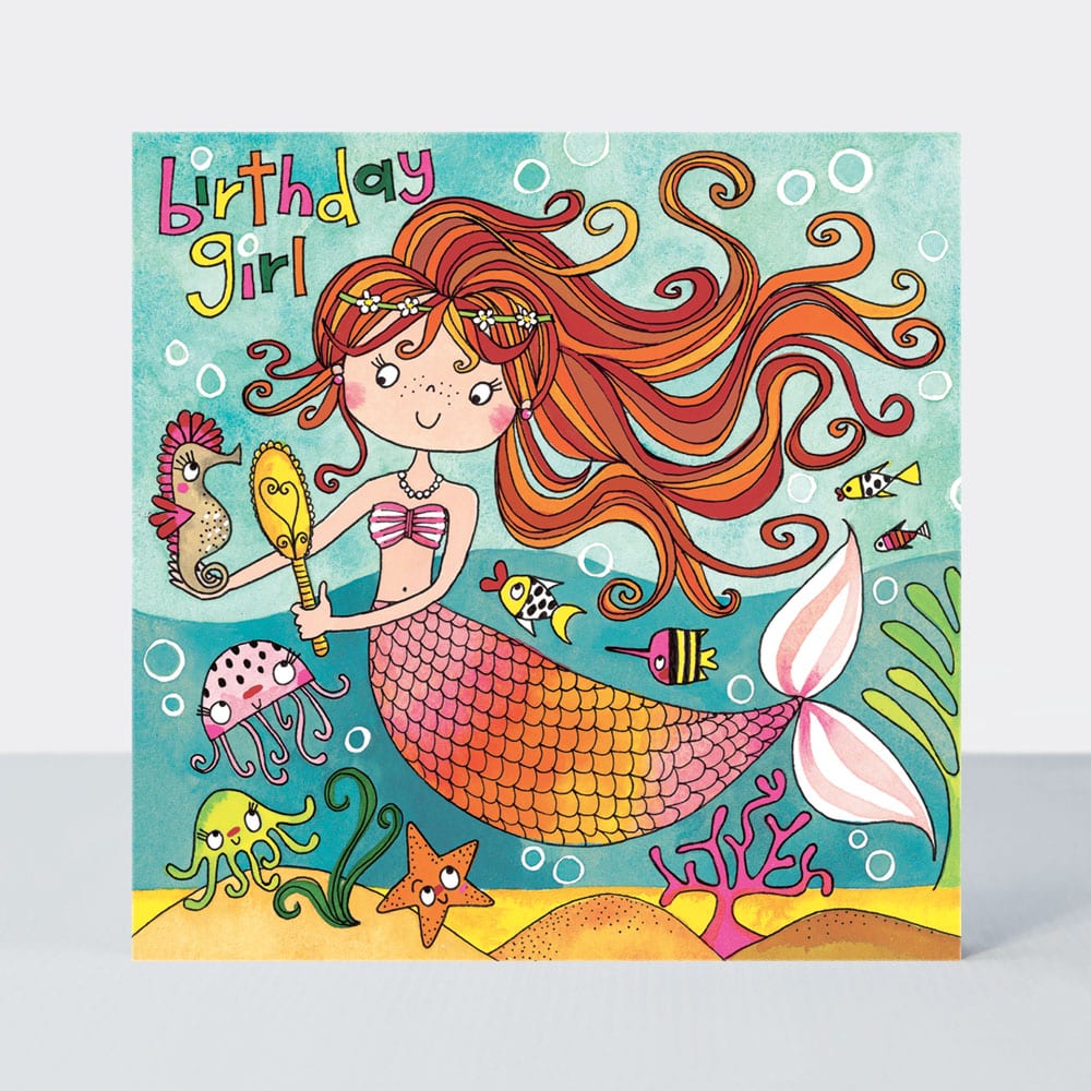 Jigsaw Card - Birthday Mermaid  - Birthday Card
