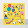 Jigsaw Card - Happy Birthday cats & dogs  - Birthday Card