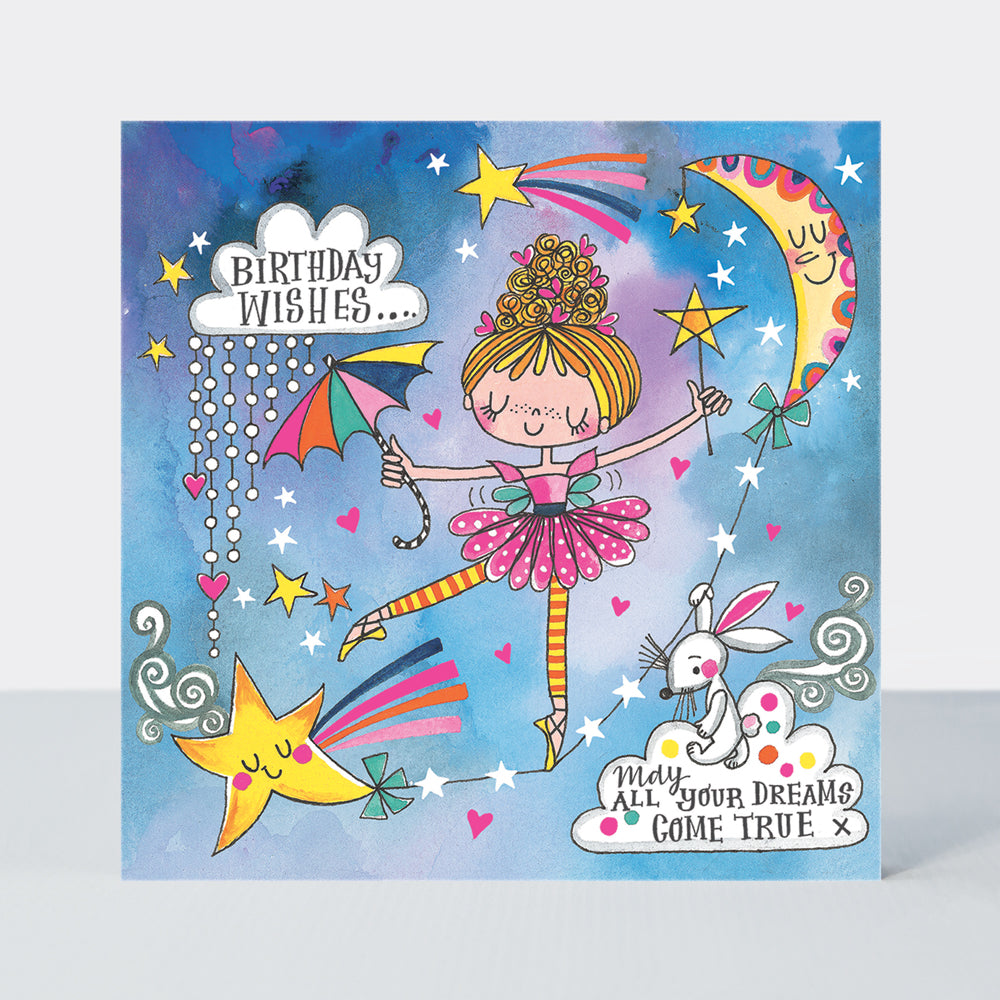 Jigsaw Card - Birthday Wishes Moon Dance  - Birthday Card