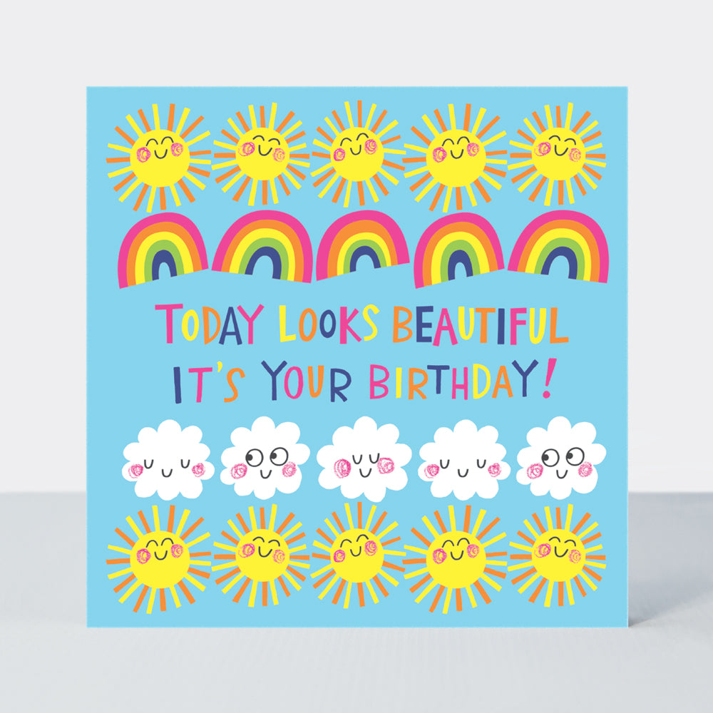 Jigsaw card - Today Looks Beautiful - Birthday Card
