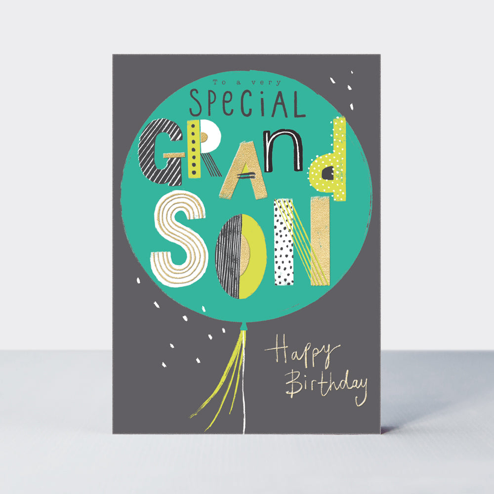 Legend - Grandson Balloon - Birthday Card